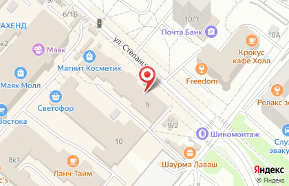 Магазин Дачник на улице Степанца на карте