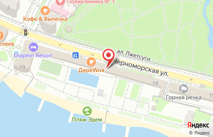 Рок-клуб Т2 в Хостинском внутригородском районе на карте