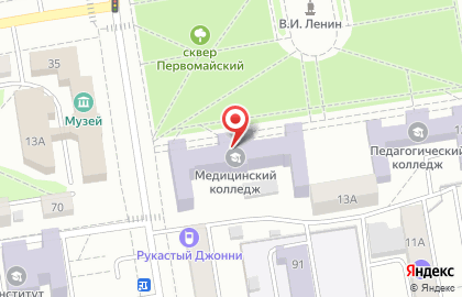 Избирательный участок №2 на Хакасской улице на карте