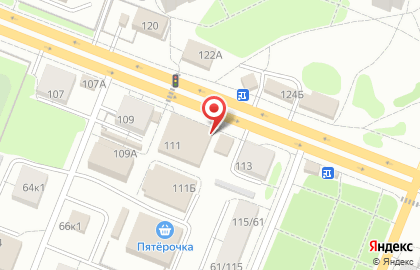 Супермаркет в Твери на карте