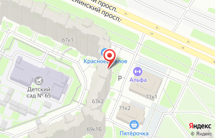 Медицинская лаборатория Гемотест в Красносельском районе на карте