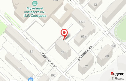 Премиум на Советской улице на карте