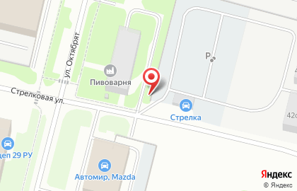 Автостоянка Стрелка на карте