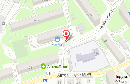 Киоск по продаже фруктов и овощей на Автозаводской улице на карте