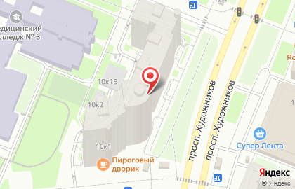 Салон красоты Пион на проспекте Художников на карте