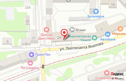 Учебно-консультационный центр Ассоциация международных автомобильных перевозчиков на улице Лейтенанта Яналова на карте