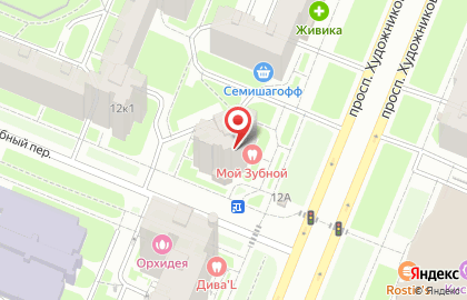 Кафе в Выборгском районе на карте