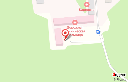 Клиническая больница РЖД-Медицина в Карповке на карте
