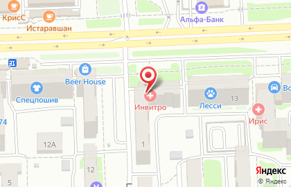 Медицинская лаборатория Инвитро на Цинковой улице на карте