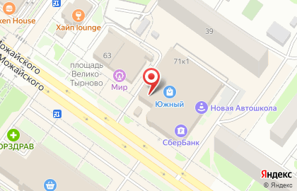 Магазин тканей в Твери на карте