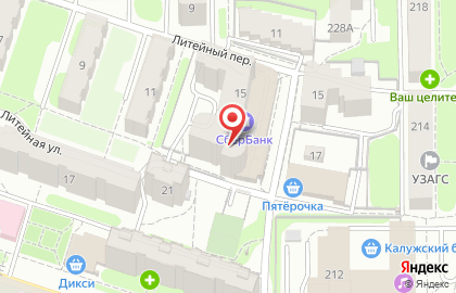Среднерусский банк Сбербанка России на Литейной улице на карте