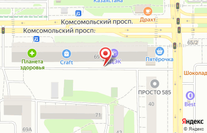 РБТ-плюс на Комсомольском проспекте на карте