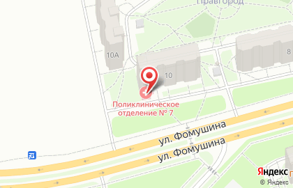 Страховая компания Согаз-Мед на улице Фомушина на карте
