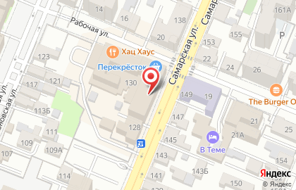 Перекресток на Самарской улице на карте