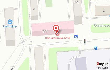 Поликлиника Мурманская городская поликлиника №1 на улице Павлика Морозова на карте