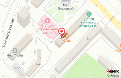 Столовая Кама на карте