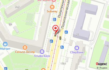 Микс на Политехнической улице на карте