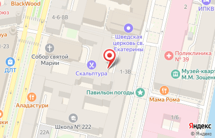 Дворец учащейся молодежи Санкт-Петербурга на Малой Конюшенной улице на карте