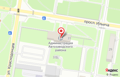 Управление Экономики, Администрация Автозаводского Района на карте