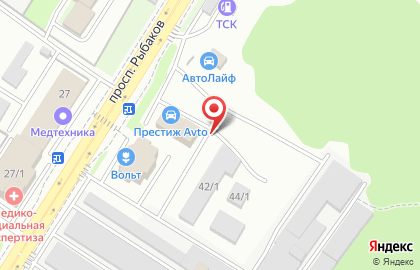 Автостоянка в Петропавловске-Камчатском на карте