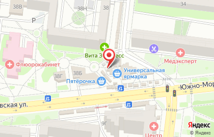 Киоск по продаже фруктов и овощей в Воронеже на карте