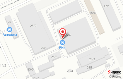 Установочный центр СОНАР на 1-ой Заводской улице на карте