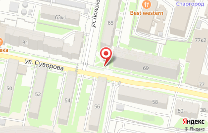 Ключ здоровья на улице Суворова на карте