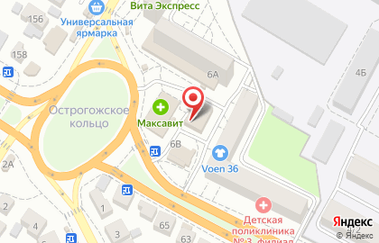 СберБанк России в Воронеже на карте