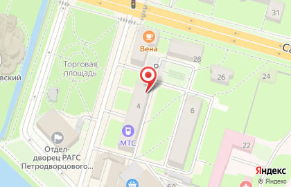 Салон цветов и праздничного оформления Peterhof-flowers в Петродворцовом районе на карте