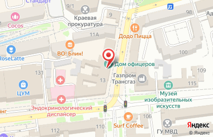 Кафе-бар ТЕТ-А-ТЕТ на проспекте Октябрьской Революции на карте