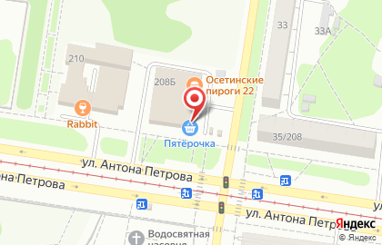 Магазин хозтоваров на улице Антона Петрова на карте