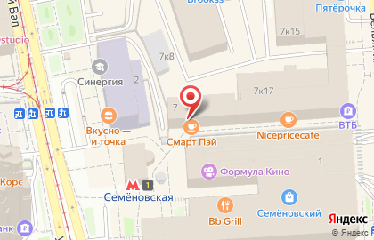 Полиграфические услуги на Семёновской на карте