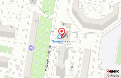 СберБанк на Рябиновом бульваре на карте