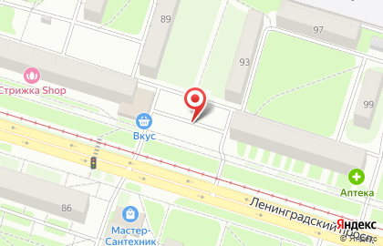 Магазин кондитерских изделий на Ленинградском проспекте на карте