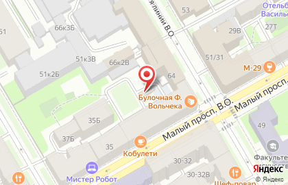 Банк Вефк в Петроградском районе на карте
