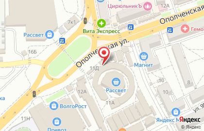 Магазин кондитерских изделий Бакалея в Тракторозаводском районе на карте