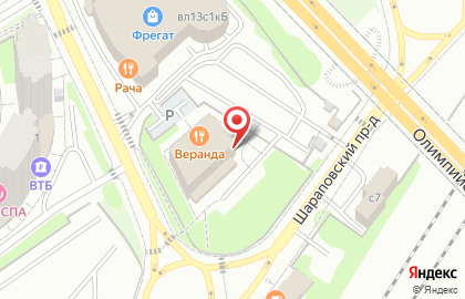 Московское областное бюро технической инвентаризации на Олимпийском проспекте на карте