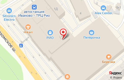 Швейное предприятие Эдельвейс в Иваново на карте