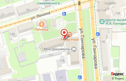 Типография Вега МЦ на улице Гончарова на карте