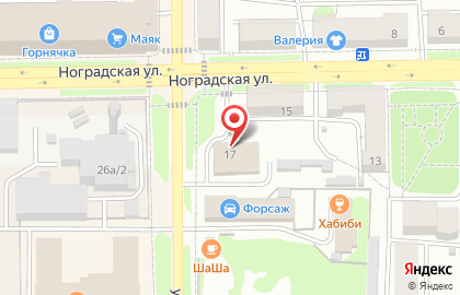 Супермаркет Магнит на Ноградской улице на карте