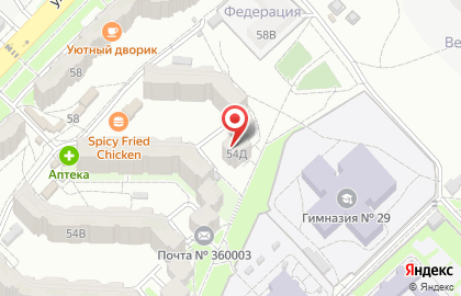 Продуктовый магазин в Нальчике на карте