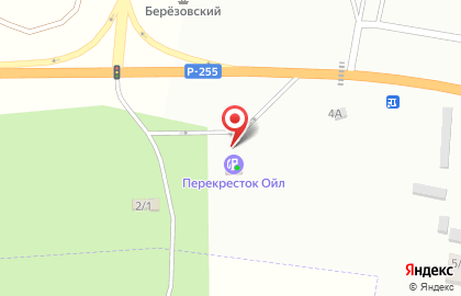 Перекресток Ойл в Берёзовском на карте