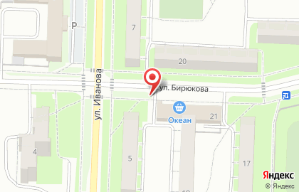 Булочная Каравай-СВ"Бирюкова" на карте