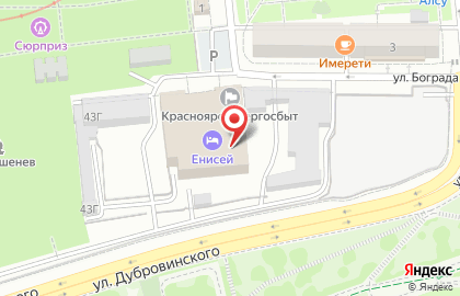 Банкомат АЛЬФА-БАНК, Красноярский филиал на улице Дубровинского на карте