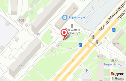 Чистые Луга на проспекте Металлургов на карте