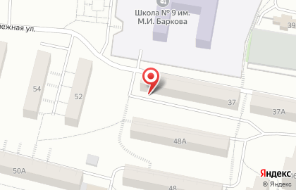 Продовольственный магазин Снежинка в Центральном районе на карте