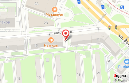 Киоск по продаже фруктов и овощей в Новосибирске на карте