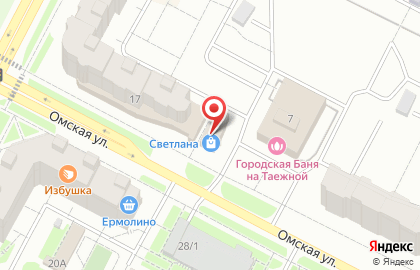 Светлана на Таёжной улице на карте