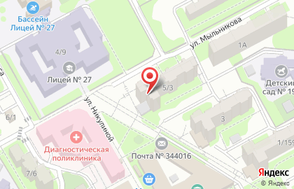 Информационно-вычислительный центр ЖКХ г. Ростова-на-Дону на улице Никулиной на карте