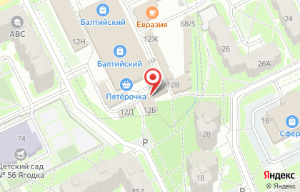 Кондитерская, ИП Тимофеев Ю.В. на карте